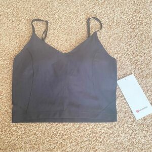 NWT!Lululemon Align Cropped Cami Tank C/D BLK size 4